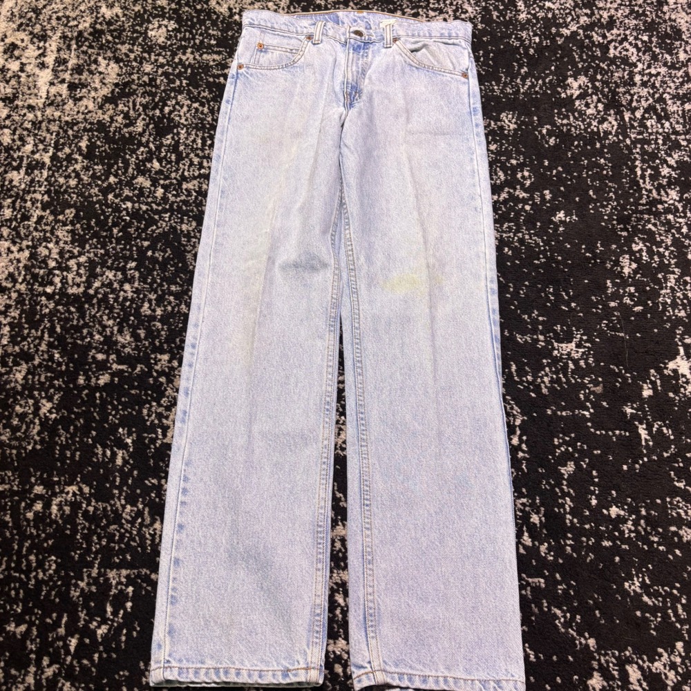 Vintage Levis 505 Orange Tab Light Wash Straight Leg Jeans 505 90s